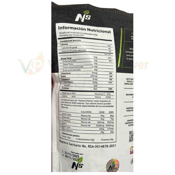 Linaza Psyllium con Té Matcha 450g - Imagen 3