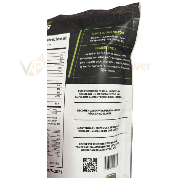 Linaza Psyllium con Té Matcha 450g - Imagen 4